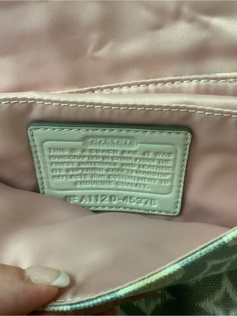 Coach Kristin Signature OP Art Ikat Shoulder Bag